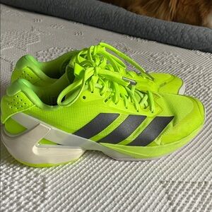 Adidas Adizero Ubersonic 5 Tennis Shoes in Lucid Lemon